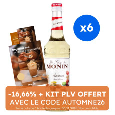 MONIN - SIROP MACARON 700ML BOUTEILLE VERRE
