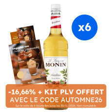 MONIN - SIROP NOISETTE 1L BOUTEILLE PET