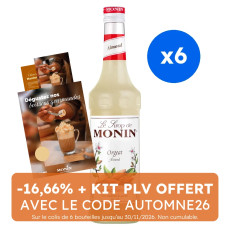 MONIN - SIROP ORGEAT 700ML BOUTEILLE VERRE
