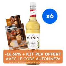MONIN - SIROP VANILLE 1L BOUTEILLE PET
