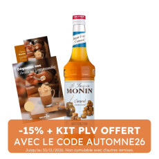 MONIN - CARAMEL SANS SUCRE SIROP 700ML BOUTEILLE VERRE