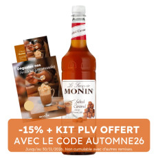 MONIN - SIROP CARAMEL SALE 1L BOUTEILLE PET