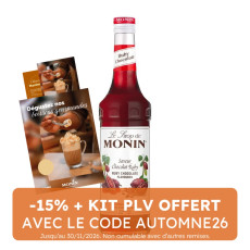 MONIN - SIROP CHOCOLAT RUBY 700ML BOUTEILLE VERRE