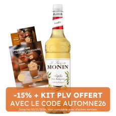 MONIN - SIROP VANILLE 1L BOUTEILLE PET