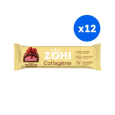 Zohi - Barre collagène framboise chocolat 50 g x12 - Delidrinks
