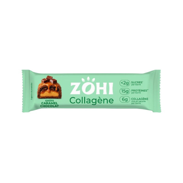 Zohi - Barre collagène caramel chocolat 50 g x12 - Fournisseur Delidrinks