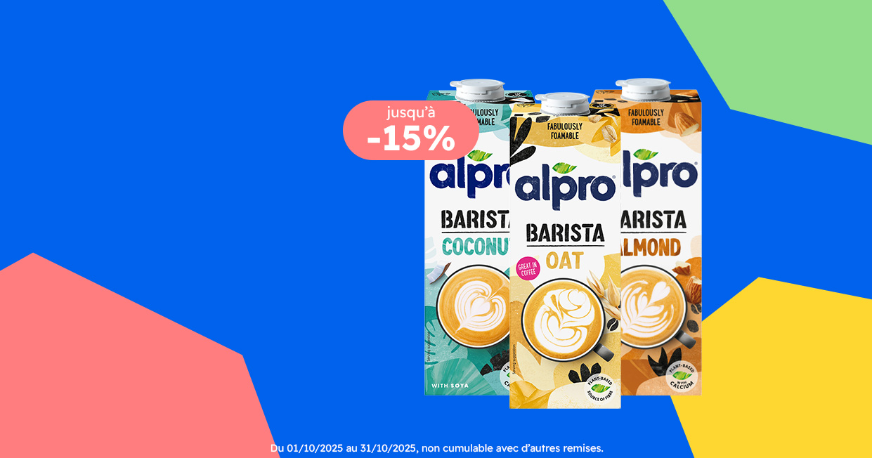 Boissons végétales Alpro Barista