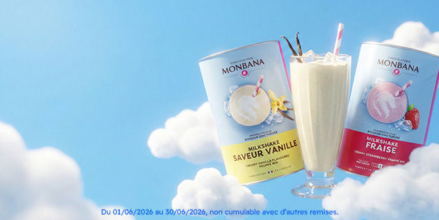 15% sur milkshakes Monbana