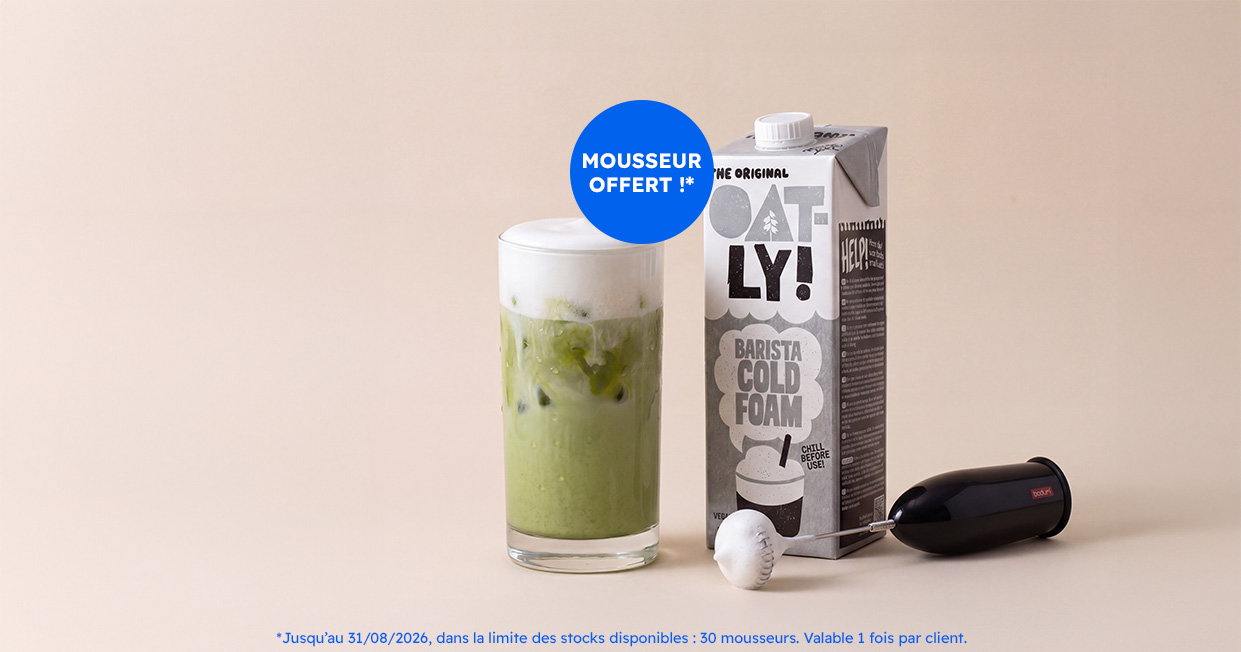 Cold Foam Oatly une mousse de lait en quelques secondes