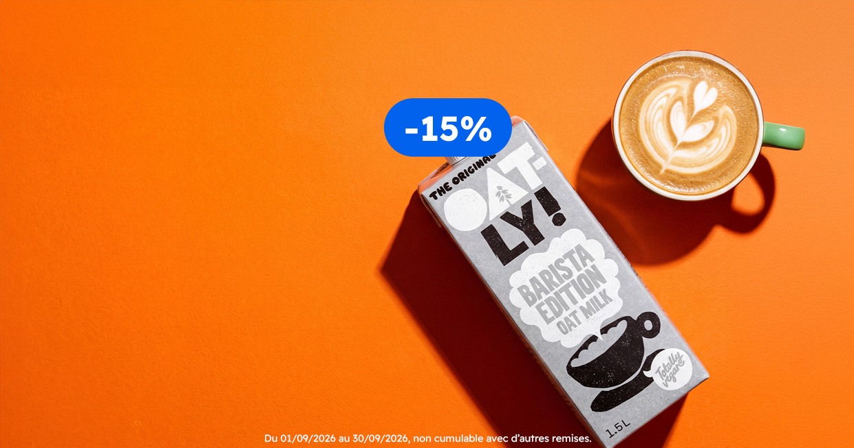 -15% sur Oatly*